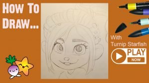 HOW TO DRAW Wreck-it Ralph's Vanellope