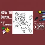 how to draw Litten
