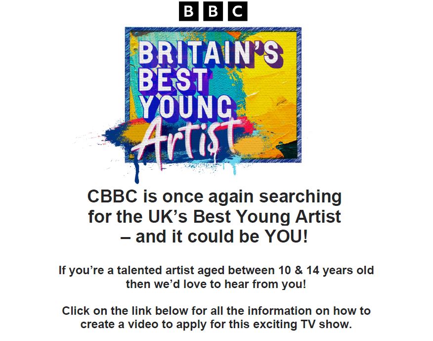 CBBC Britain's best young artist