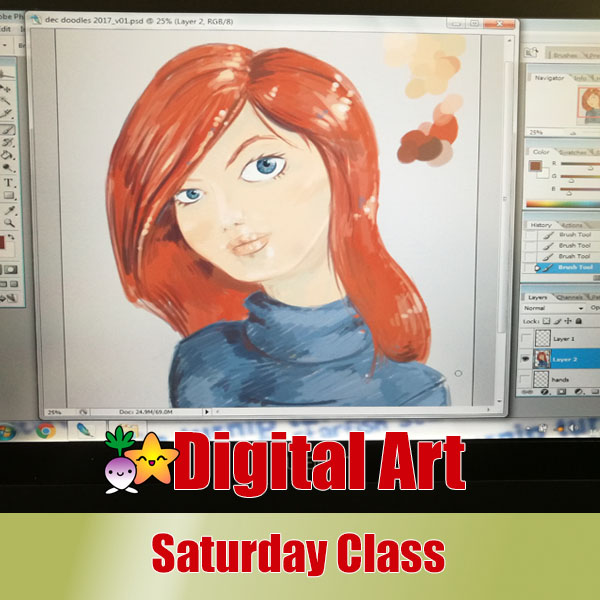 Digital Art Workshop in Cardiff with animation production company Turnip Starfish