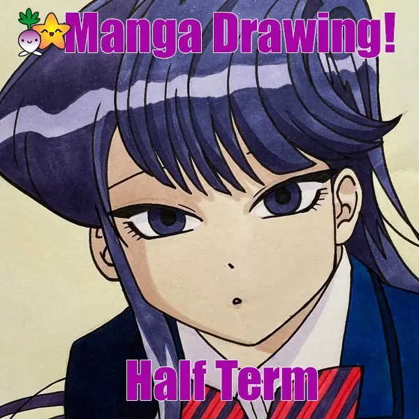 manga drawing workshop in half term with turnip starfish