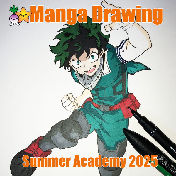 How to draw Manga and Anime Summer Workshop in Cardiff with animation company Turnip Starfish