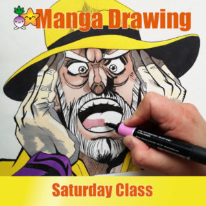 manga drawing workshop in Cardiff with Turnip Starfish