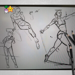 Figure drawing and Life drawing class for adults in Cardiff with Turnip Starfish