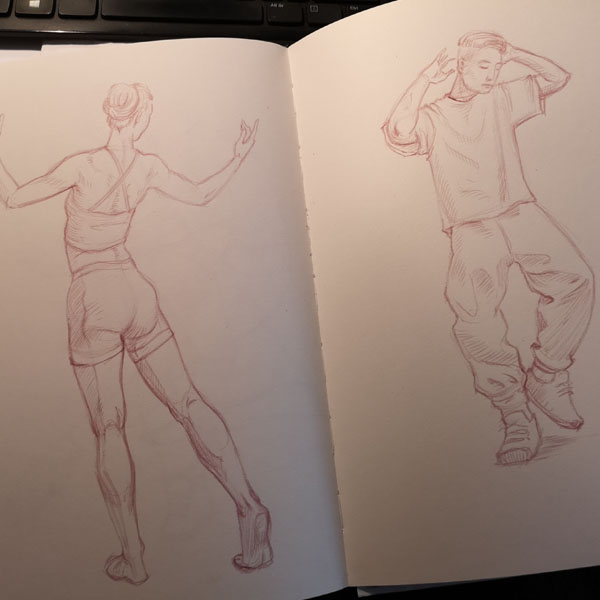 Adult figure drawing class in Cardiff with Animation company Turnip Starfish